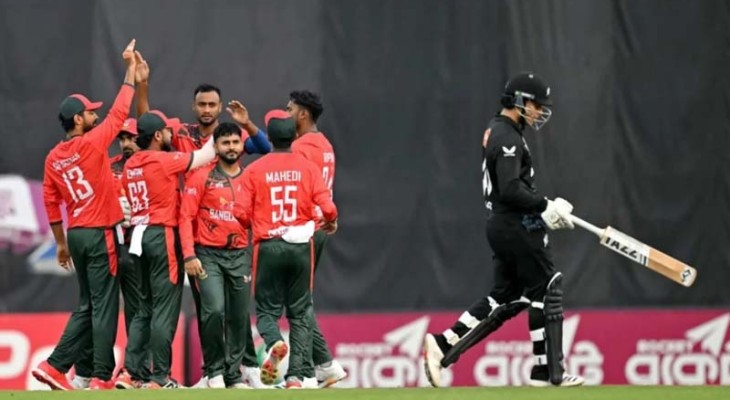 ৬ উইকেটে হেরে সিরিজ হাতছাড়া করলো বাংলাদেশ